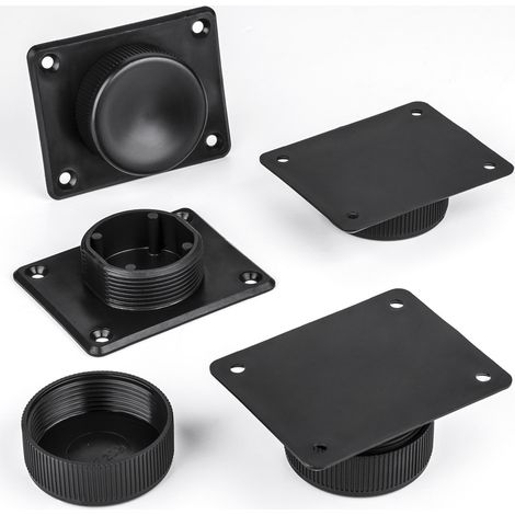 4er SET Möbelfüße GOLF II verstellbar schwarz