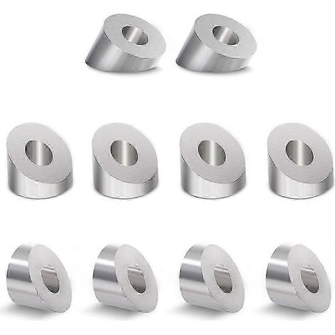 Rondelles biseautées d'angle en acier inoxydable à 30 degrés (lot de 10) (1/5)