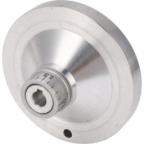 Volant de manivelle en alliage d'aluminium, cadran gradué 0-1mm, diamètre 80mm avec tige, compatible 210 8x16 220x400 220x600 220x750 (1/5)