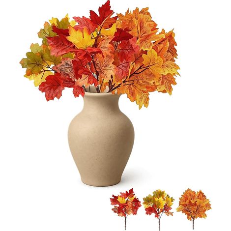 Autumn decorations, autumn leaves, artificial autumn bouquet (1/5)