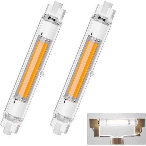 R7S LED 118mm Dimmbar, Kaltweiß 6000K 3000LM, R7S LED Lampen Ersatz für 300W J118mm Halogenstab, Led Stab Kein Flackern, 360°Abstrahlwinkel, 2er Pack (1/5)