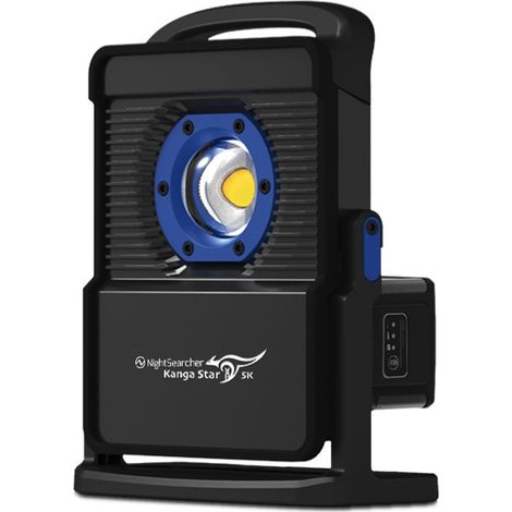 NightSearcher NSKANGASTAR-5K-A Kanga Star Rechargeable 5K LED Worklight with 4 in 1 adaptor Hikoki, Bosch, Makita (1/2)