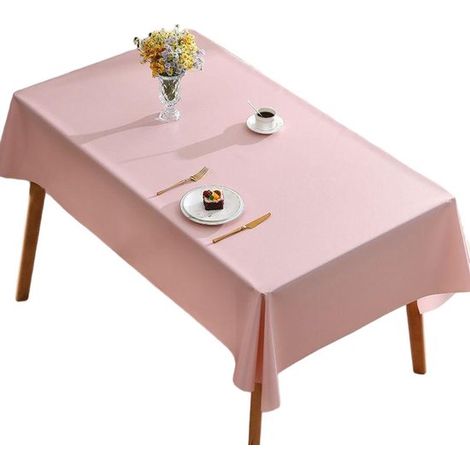 Glatte Tischdecke – Lotusblattmuster – Fleckenabweisend – Leicht – Wasserfest – Tischdecke – 120 x 170 cm – Dunkelblau (1/5)