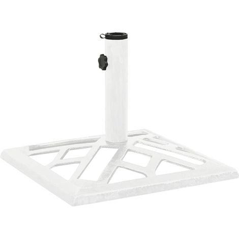 Maison Exclusive - Sonnenschirmständer Weiß 44x44x31 cm Gusseisen