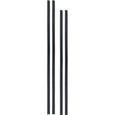 Lot de 4 bandes de pare-chocs de portière de voiture Tuning noires 88 cm 68 cm -