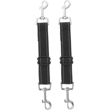 Bandes réfléchissantes ajustables, paquet de 2 laisses pour animaux, attache de clip de sécurité pour activités en extérieur. (1/5)