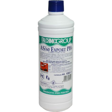 CORRETTORE PH MENO - AS/60 LT.1 ITALCHIMICI RIDUTTORE MINUS ACQUA PISCINA