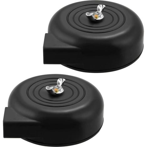 Paquete de 2 filtros de aire (rosca de 20 mm) para compresor de aire, color negro.