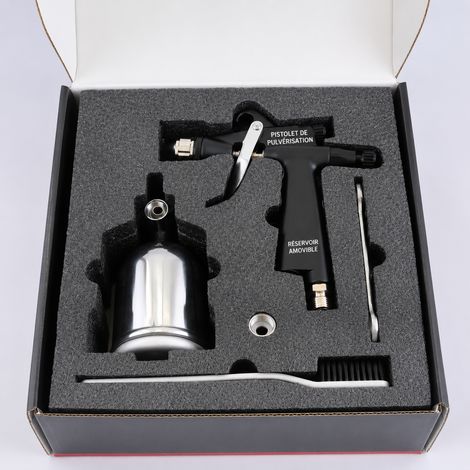 Pistolet à peinture pneumatique gravité buse ronde calibre 0.8 0.8mm 100mlmin 1 × 1 × 1 cm 1 g – Livraison gratuite (1/5)