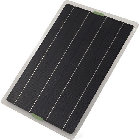 Tragbares 20-W-12-V-Solarpanel-Ladegerät mit zwei USB-Anschlüssen für Wohnmobil, Auto und Motorrad (1/5)