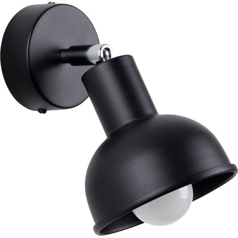 Opal Wandleuchte 1 E27 Schwarz LUMILO 13.211.16 (1/5)