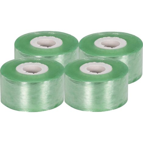 Greffage Ruban, 4 Rouleaux Bandes de Greffage, Ruban de Réparation de Plantes Auto-Adhésif, Ruban Greffage Jardin, 200 m 3 cm pour Greffage Réparation de Plante-Vert (4pcs) (1/5)