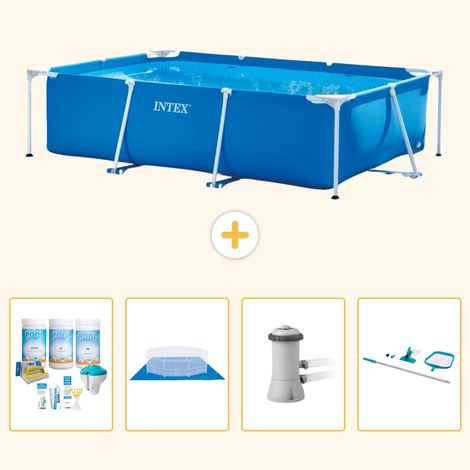 Intex Piscine Tubulaire Rectangulaire - 300x200x75 cm - 5-pièces S20837 (1/3)