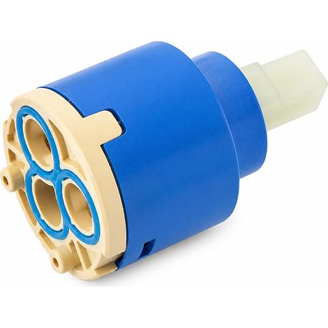 Cartouche de rechange pour robinet de douche de 35 mm, cartouche de valve à poignée unique pour robinets de cuisine et de salle de bain, robinet de douche et mitigeur, cartouche de mélangeur d'eau (1/5)