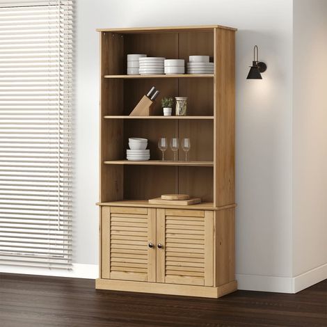 Bibliothèque,Étagère de Rangement Ouvert,Étagère livres VIGO 85x35x170 cm bois massif de pin - DH44735 (1/5)