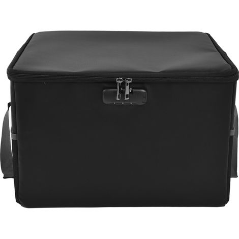 Boîte de rangement ignifuge pliable anti-statique pour documents de bureau et maison avec poignée (1/5)