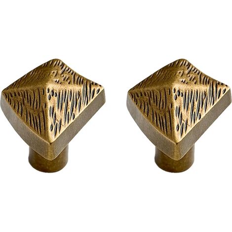 Boutons de meubles vintage en laiton et bronze antique, design (1/5)