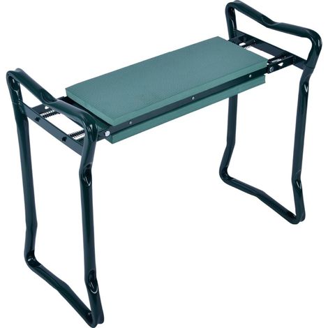 Banc de Jardinage Pliable et Confortable, idéal pour Le Jardinage en Position Assise ou agenouillée, Robuste avec revêtement en Mousse EVA, Dimensions 58 x 28 cm, Couleur Vert. (1/4)