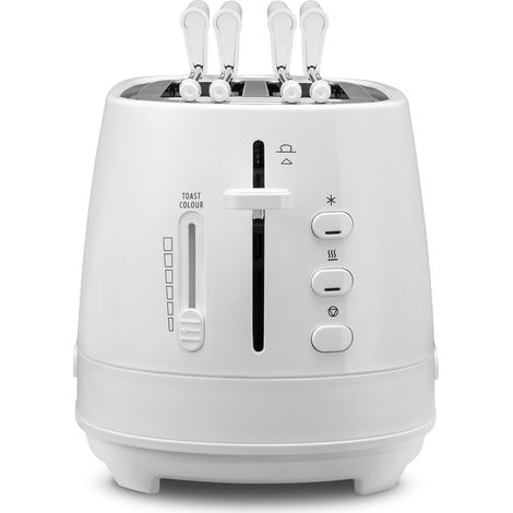Grille-pain 2 tranches DeLonghi CTLAP2203.W Blanc 550 W (1/3)