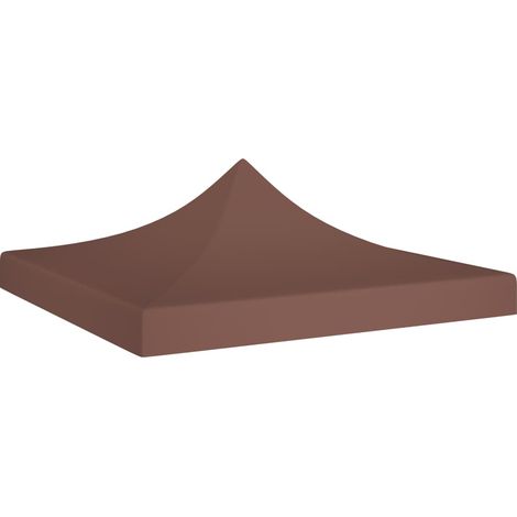 Techo de carpa para celebraciones marrón 2x2 m 270 g/m² vidaXL