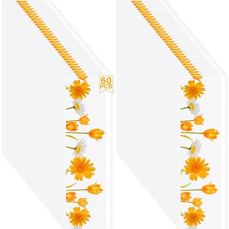 JSSEVN-Paquet de 60 pièges Autocollants à Mouches, pièges à Mouches pour fenêtre, papiers pièges Collants à Mouches, Attrape-Mouches d'intérieur (1/5)