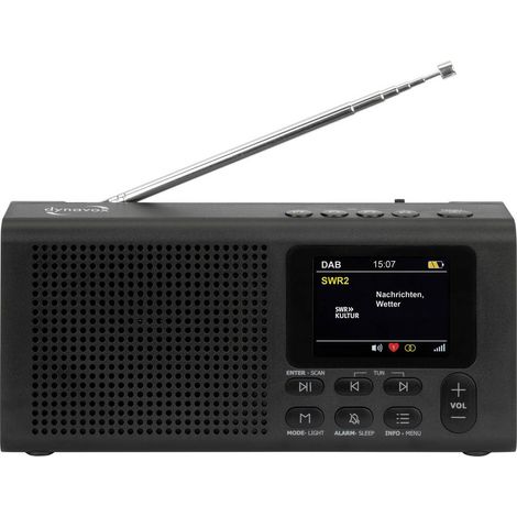 Dynavox DBT200 Radio tascabile DAB+, FM Bluetooth, DAB+ Nero
