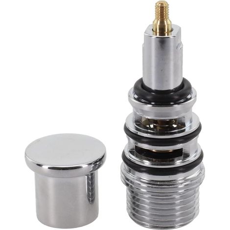 1 Vanne De Commutateur En Cuivre Plaqué Chrome, Inverseur D'eau À Traction, Distributeur Triple Pour Baignoire, Salle De Bain (1/5)