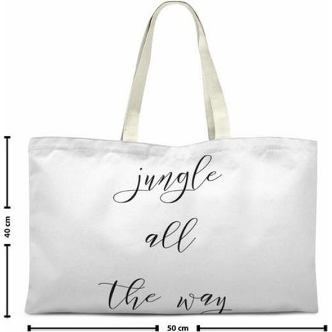 Sac Shopping - Tote Bag Coton - 70 x 50 x 1 cm - Porté Épaule - Réutilisable - 1 Pièce (1/2)