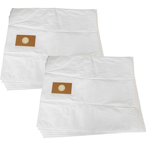 vhbw 10x Vacuum Cleaner Bag compatible with CleanTrack Pump-Line 70 Vacuum Cleaner, 77 cm x 63 cm, White