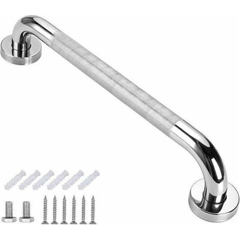 Barre de Baignoire 304,Barre de Maintien, Rehausseur WC Adulte, Barre D'appui en Acier Inox de Bain avec Grip Antidérapant, Salle de Bain, Barre De Douche Ventouse (40cm) (1/5)