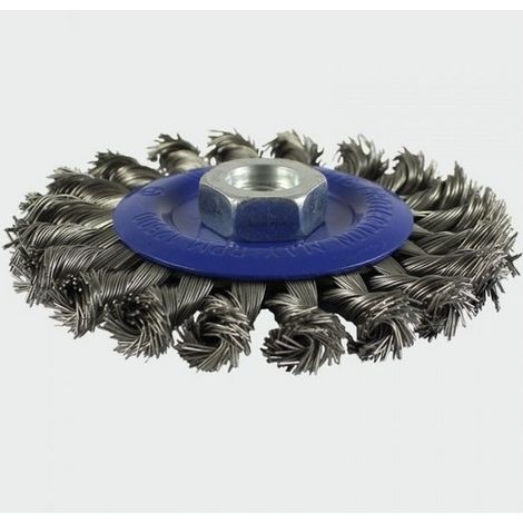 TIMCO Angle Grinder Wheel Brush Twisted Knot Stainless Steel - 115mm (1/2)