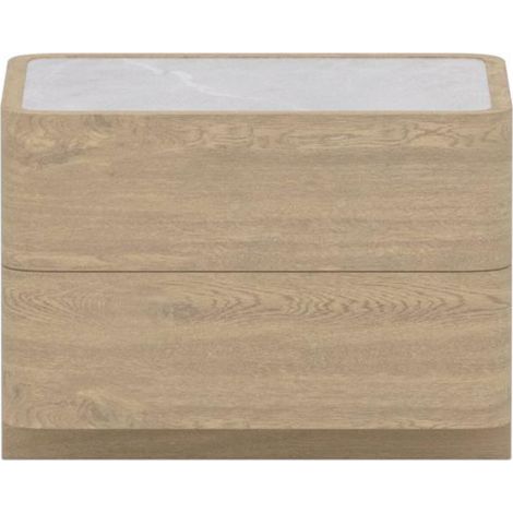 Noble commode 2 tiroirs naturel. (1/4)