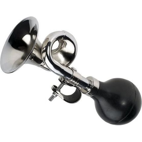 Trompette de clown classique – Métal – Pour vélo et voiturette de golf – Style rétro (1/4)