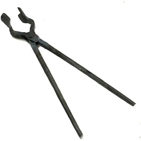 Pinces De Forgeron Pinces à Bouche Ronde Outils De Forge De Forgeron De Forgeron Pinces à Couteau Outils De Forgeron Pinces à Boulons Convient pour La Forge D'étau D'enclume 45cm (1/3)