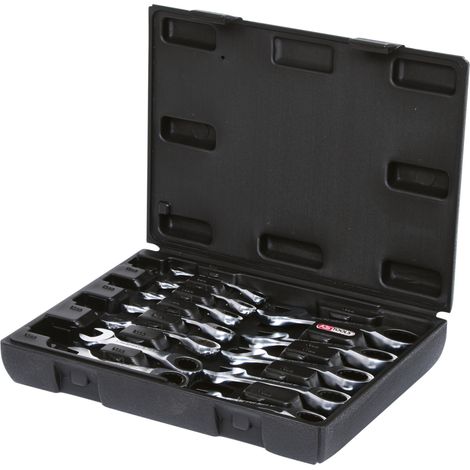 KS Tools GEARplus Ratschenringmaulschlüssel-Satz, kurz, 12-teilig (1/2)