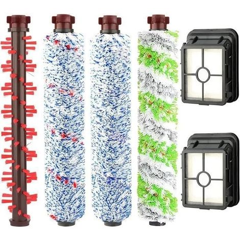 Kit de repuestos 3 en 1 para aspiradora Bissell Crosswave: rodillos de cepillo y filtros HEPA (1866 1785 2052 1713 2225)