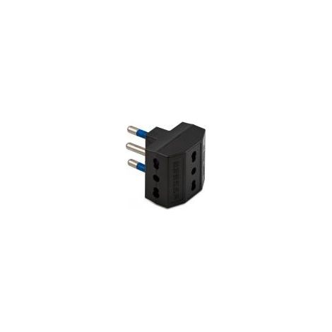 Adattatore Triplo 16A+T Nero ( MASTER cod. 05660 )