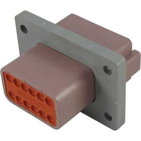 Connecteur Series DT Femelle 12 Voies du panneau Marron