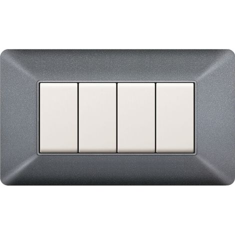 1PZ PLACCA EASY MOD. MATIX  GRIGIO CHIARO 4P