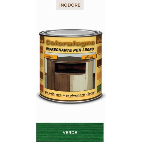 Coloralegno impregnante ml 250 verde - veleca