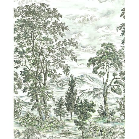 Papier peint panoramique naturel Fée de la Forêt (1/4)