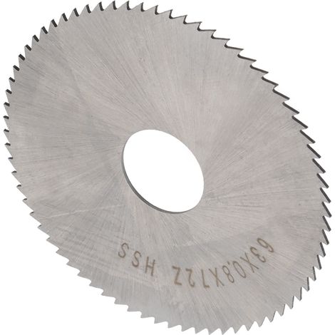 Lame de scie circulaire en acier rapide HSS, 63x0.8x16mm, 72 dents, référence W6542 pour coupes industrielles (1/5)