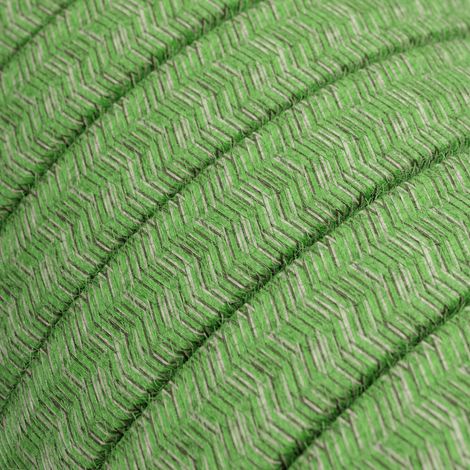 Creative-Cables Cavo elettrico piatto per catenaria, 1 m, Verde Pixel Bronte CX08, rivestito in cotone resistente UV