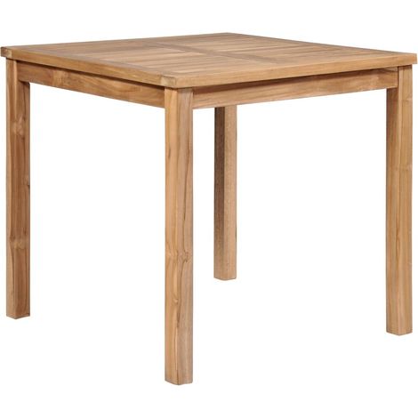 Table de jardin Table d'extérieur Table d'appoint 80x80x77 cm Bois de teck solide 90133 (1/5)