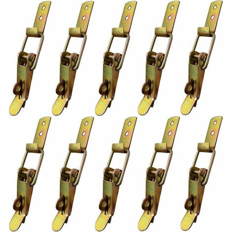 Hebelverschluss, Anhänger-Steiger, Anhängerverschluss, Knebelverschluss, Hebelverschluss für Schublade, Verriegelungshebel, Werkzeugkasten, Schrank, Kabinett, Kiste 10 Stück