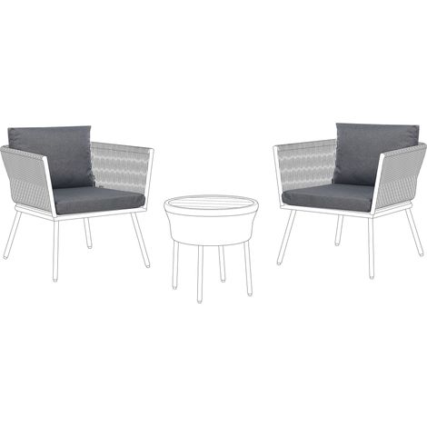 Outdoor Cushion Cover Set GARGANO Grey (1/5)