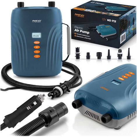 Electric SUP Pump, 12V Car Power, 6 Nozzles, 20 PSI (1/5)