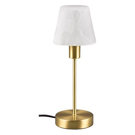 Lampada da tavolo, metallo, ottone satinato, 12x32x12 cm, Luis Ii (1/4)
