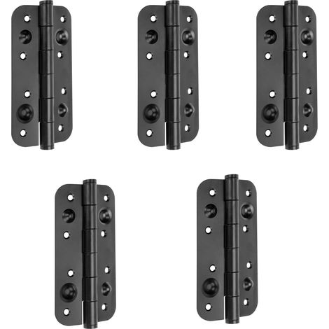Emuca Sicherheitsbeschlag 15x8 cm Schwarz - 5 Stück (1/4)
