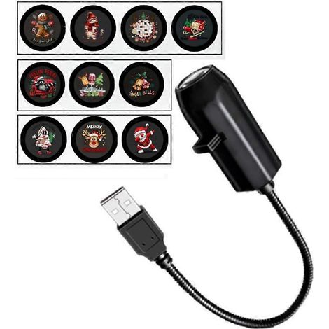 Projecteur de Noël LED, veilleuse, projecteur d'étoiles HD, installation facile, pour plafond de chambre, noir - 10+1 (1/5)